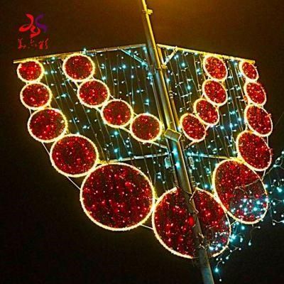 Xmas Outdoor Festival Lighting 2D Christmas Street Motif Lights