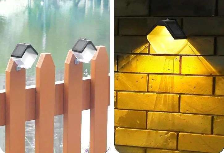 Hanging Solar Garden Lights Outdoor Decorative Deck Solar Lamp Warm and RGB Color Changing Wall Lamp