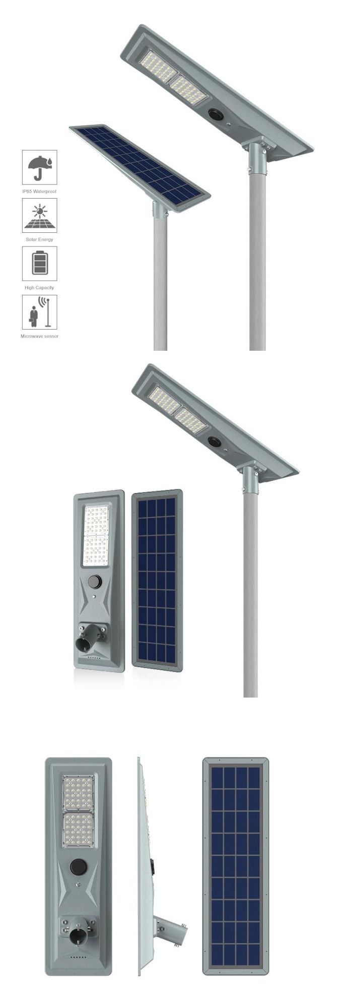 Alltop Factory Price Integrated IP65 Waterproof 100W 200W 300W Road Highway Outdoor All in One Solar Street Light LED