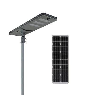 Outdoor Motion Sensor IP65 Waterproof All in One LED 50W Integrated Solar Street Light