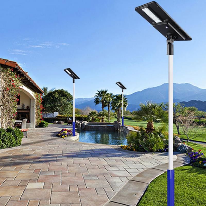 Integrated All in One Motion Sensor Solar Power LED Street Light 80W