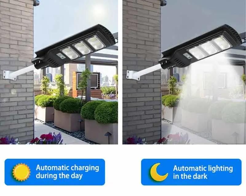 High Brightness Integrated Solar Street Lamps Induction Lighting 250W All in One Solar Street Lamp with Pole