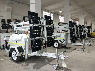 Mobile LED Lighting Tower Generator Construction Price