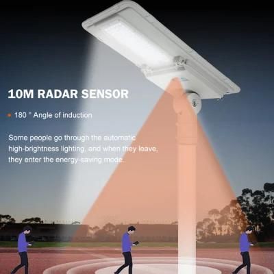 Outdoor Road Lighting Energy Motion Sensor Smart Control Solar 60W 80W 100W 120W 150W 180W LED Street Lamp