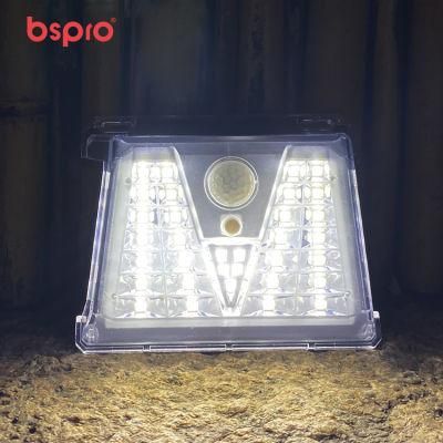 Bspro Smart Motion Sensor LED Lamp Garden Outdoor Wall Mounted Outside Night Solar Lights
