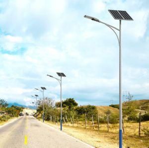 High Quality 30W 40W 50W 6000K Warm&Cold White Lithium Battery Solar Street Light Project Solution