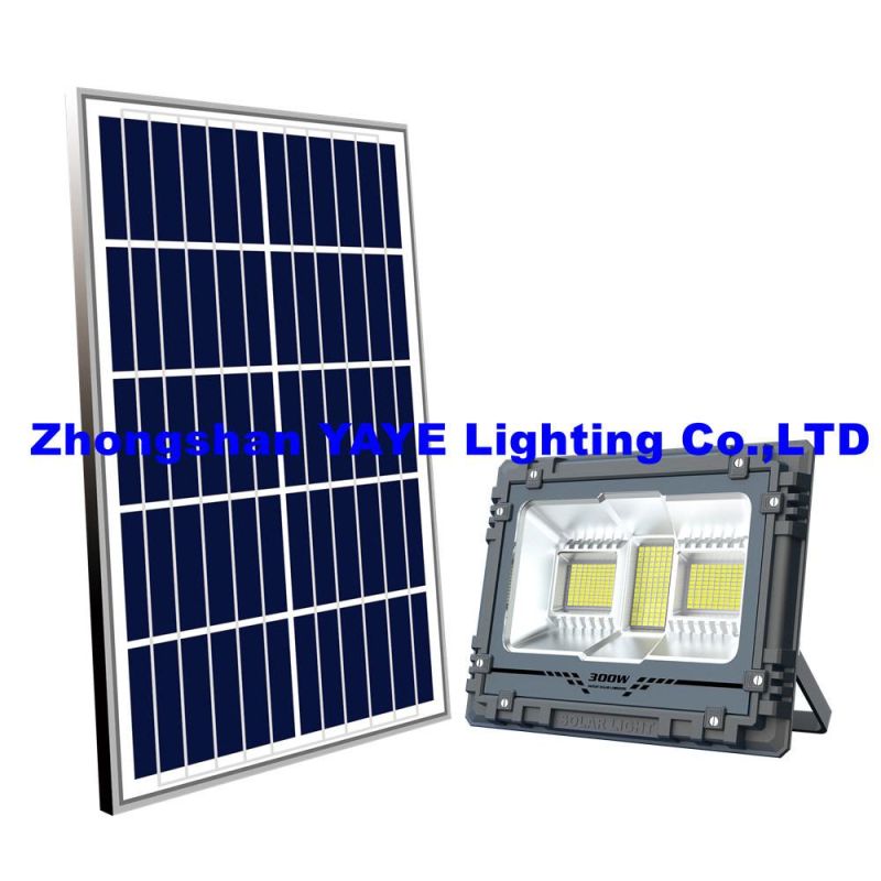 Yaye Hottest Sell 800W Solar LED Flood Light with Remote Controller/ bluetooth Music Rhythm/ Available Watts: 800W/500W/300W/200W/100W/60W