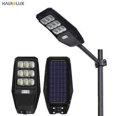 Remote Control Solar Battery Power Panel Lights System Outdoor 100W 200W 300W Integrated All in One LED Solar Street Light