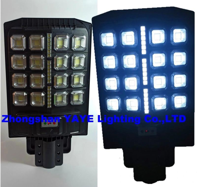 Yaye 2022 Hottest Sell Super Brightness 400W/300W/200W/150W/100W All in One Integrated Solar LED Street Light with Radar Sensor/ Remote Controller 1000PCS Stock