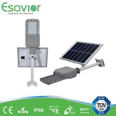 Esavior All in Two 30W Solar Powered Solar Street/Road/Garden/Pathway Light Waterproof