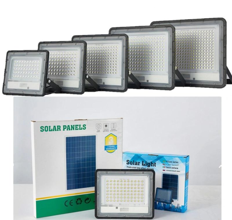 Yaye Hottest Sell High Quality Best Price 300W/200W/150W/100W/80W/50W Outdoor Solar LED Flood Garden Wall Light with 1000PCS Stock