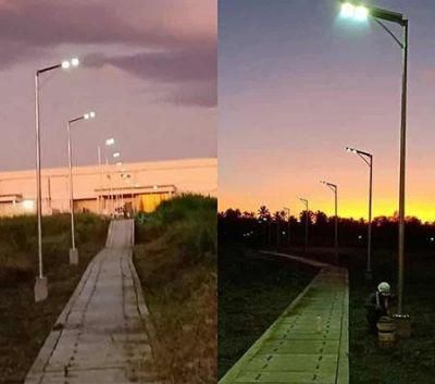 Motion Sensor Energy Saving 30W 50W 60W 80W 120W All in One LED Solar Street Light for Engineering Projects Road Lighting