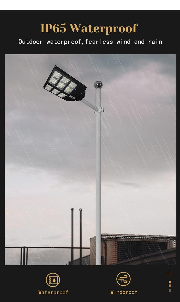 All in One LED Solar Street Light 100W 200W 300W High Brightness Street Lights