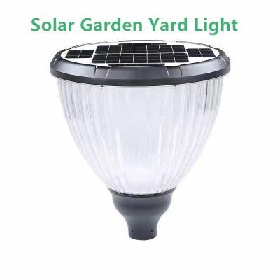 New Standing 3m Pole Lighting Outdoor Pathway Garden LED Solar Landsacpe Light with Warm LED Sensor Light