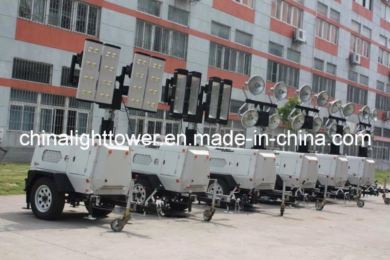 Mining or Construction Hydraulic LED Mobile Light Tower