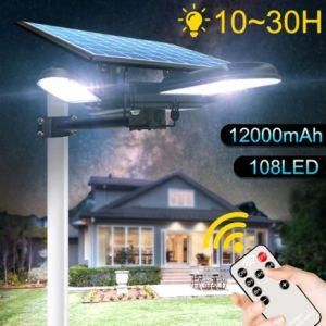 108LED Solar Street Light with Remote Control Long Working Time Solar Lamp Newest Security Lighting for Garden Road Wall