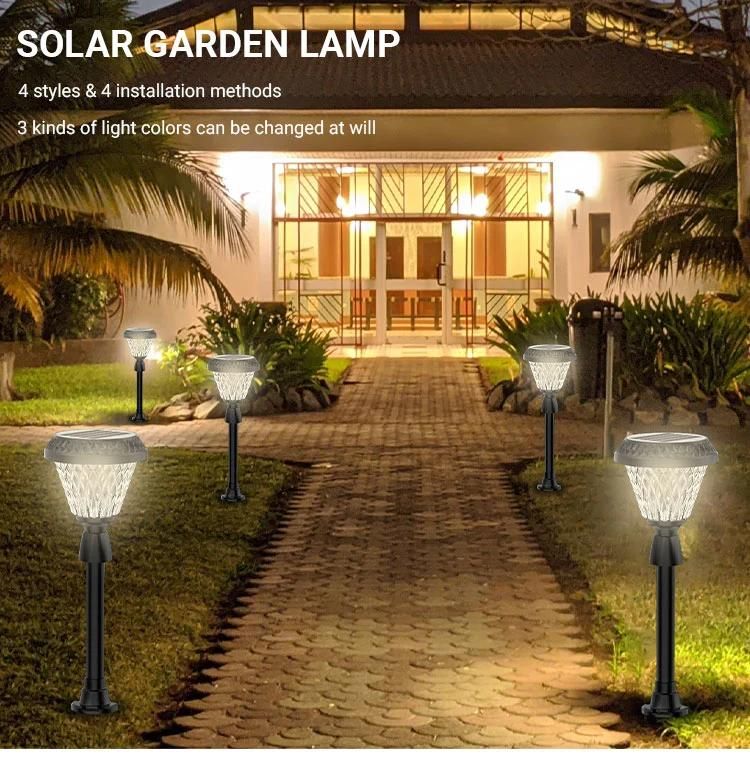 Solar Garden Lights Outdoor Waterproof Landscape LED Path Light Solar Lawn Light