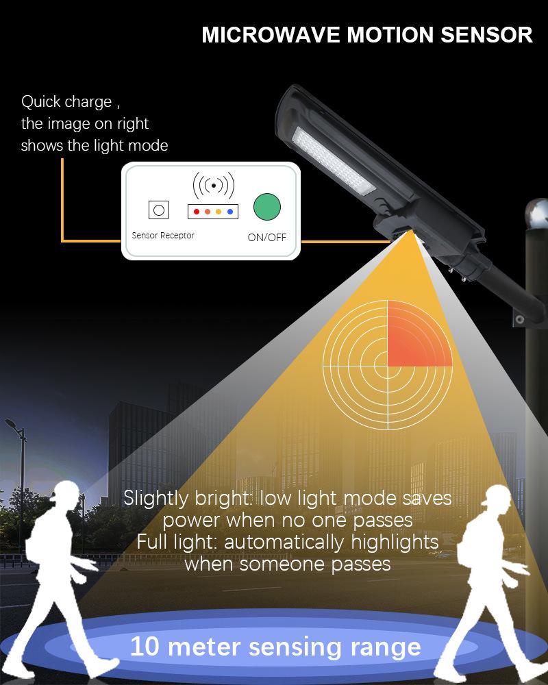 18W IP65 LED Solar Street Light With Sensor