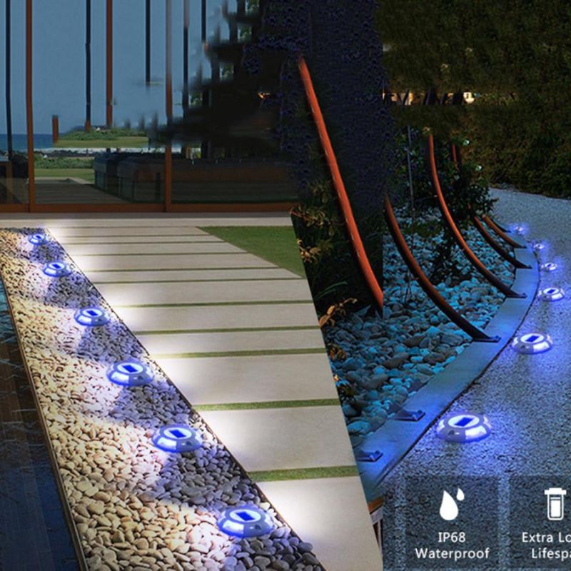 Waterproof Solar Underground Lights Solar Boat Deck Lights for Sidewalk