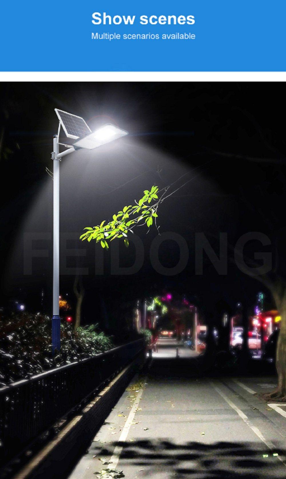 Popular Dusk to Dawn Die-Cast Super Bright Smart Split Seperated Solar Aluminum Street Light