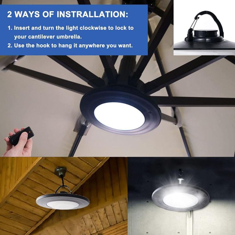 Rechargeable Camping Light Used for Terrace Umbrellas, Camping Tents or Other Outdoor Uses