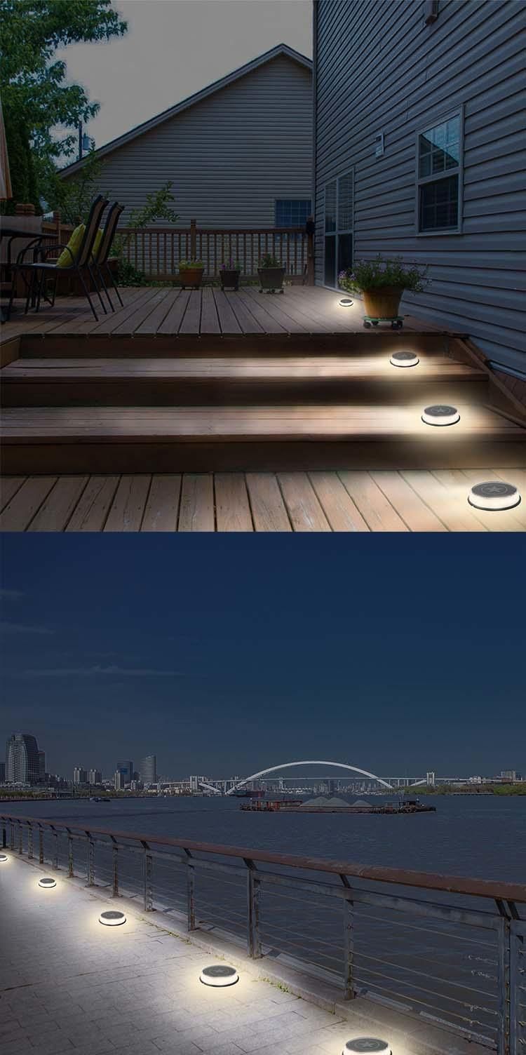 Outdoor Solar Ground Lights Waterproof Garden Deck Lamp Landscape Lighting