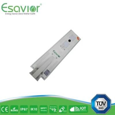 Esavior 25 Years Lifespan Solar Panels Solar Street Lights Solar Lights for Outdoor Lighting