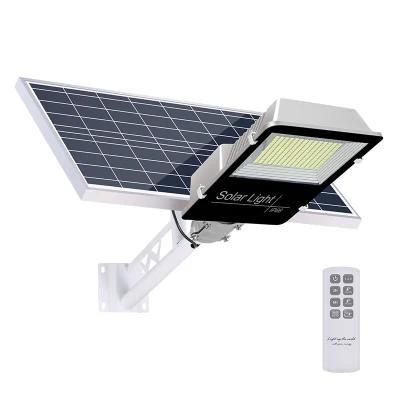 Waterproof LED Outdoor Radar Motion Sensor Road Garden Lighting Remote Control Solar Street Light with Poly Panel Lithium Battery