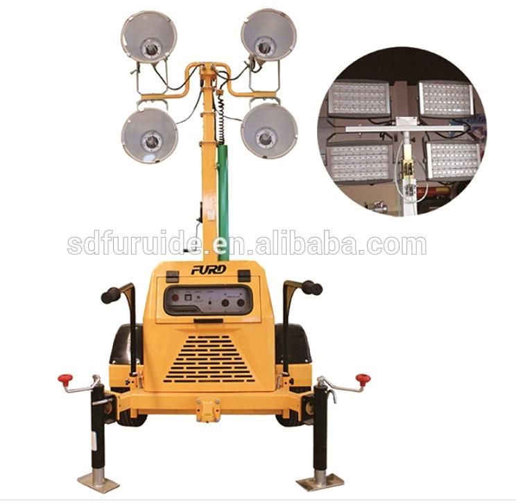 Trailer Mounted Mobile Diesel Lighting Towers Portable Tower Lights with Generator Fzmtc-1000b