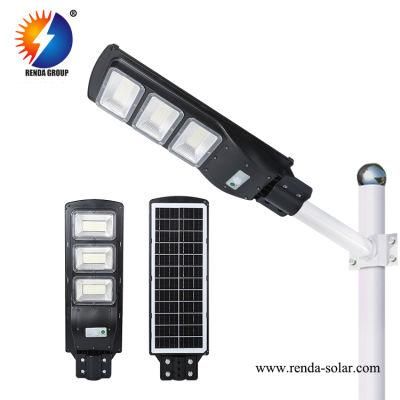 Rd Outdoor Streetlight IP65 Waterproof 100W 120W All in One LED Street Solar Light