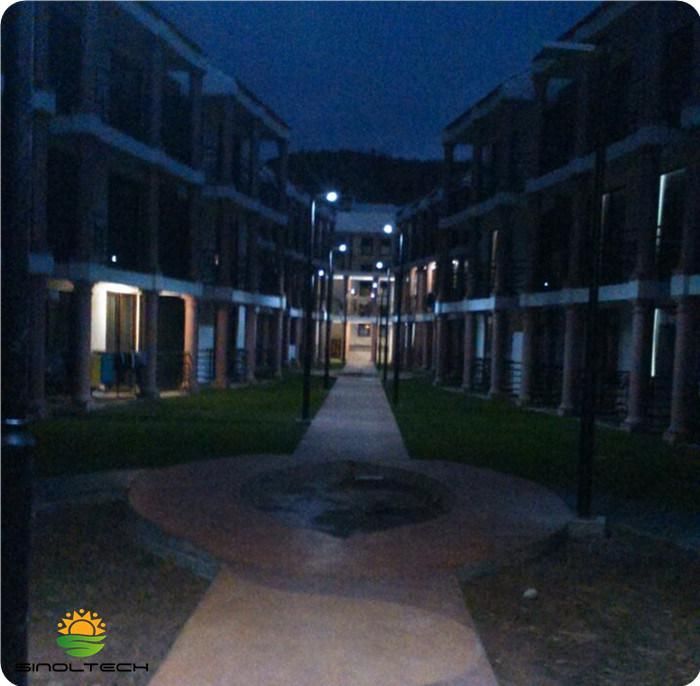 8W LED 20W PV All in One Solar Garden Light with Lithium Battery Backup