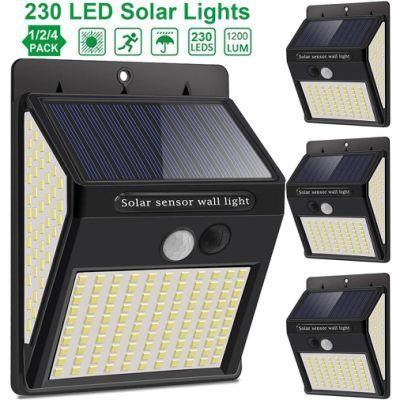 3mode Waterproof 230 LED Solar Motion Sensor Lights Outdoor Sunlight