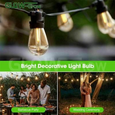 Waterproof Solar Powered Bulb String Lights for Garden Decoration