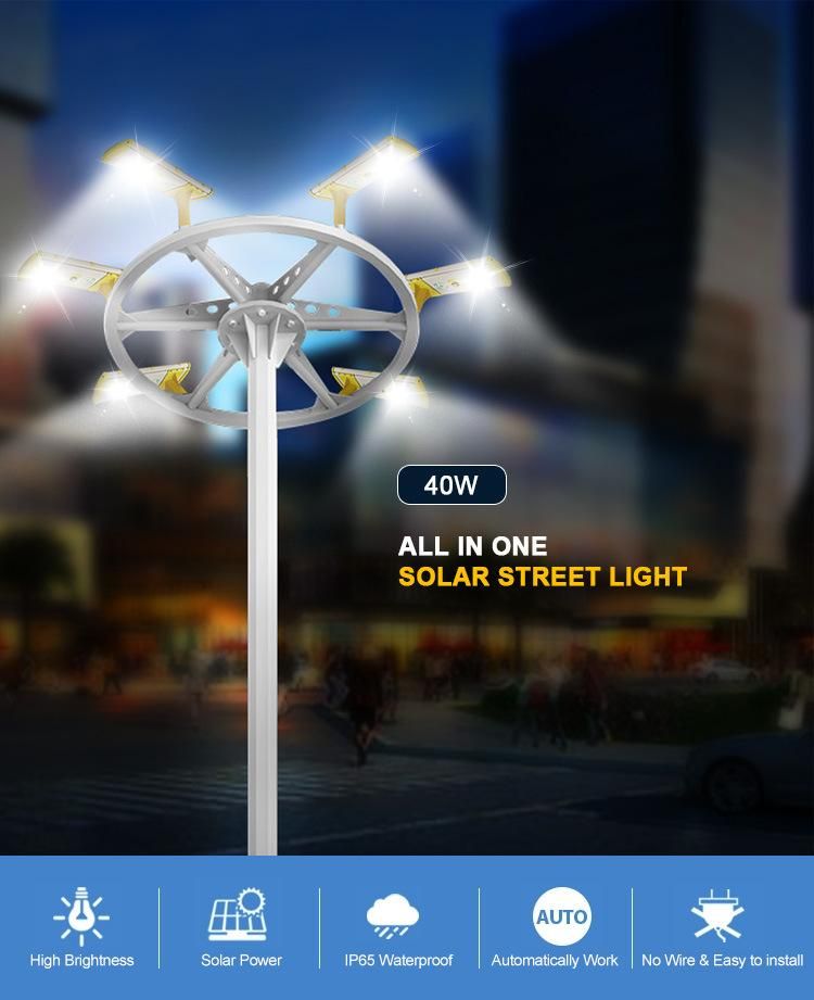PIR Motion Sensor 40W Home Outdoor LED Chips Solar Light