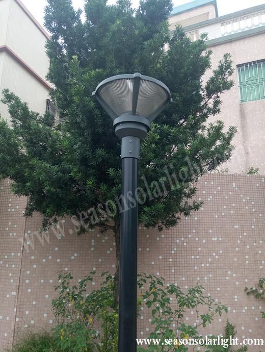 Smart Controll CE Decoration Light Outdoor 12W Solar Garden Yard Light with Warm+White LED Light