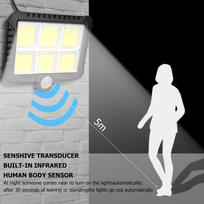 Motion Sensor Waterproof COB Solar Lamp