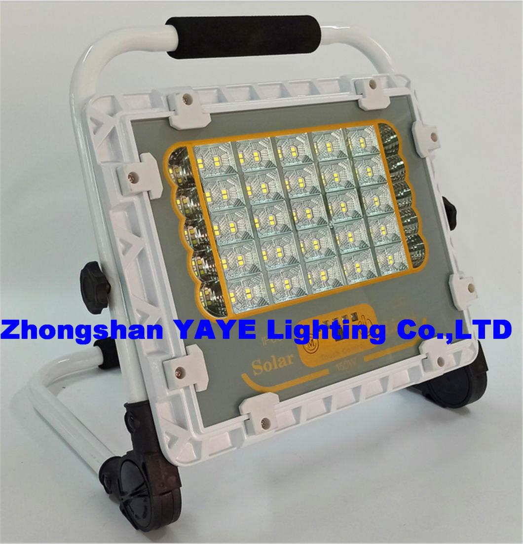 Yaye Hot Sell 50W/100W/150W/200W/300W/400W Solar LED Flood Garden Lighting with Remote Controller