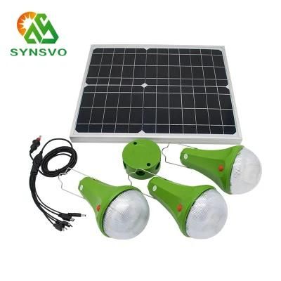 Home Solar Power System Lights with 3PCS 4PCS Lamp Torch