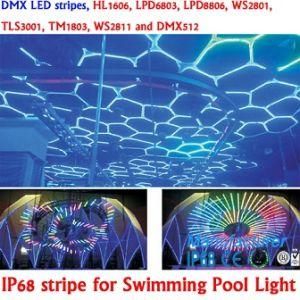 IP68 60LEDs-Apa-LED-Strip LED Pixel Light, LED Digital Strip, White PCB