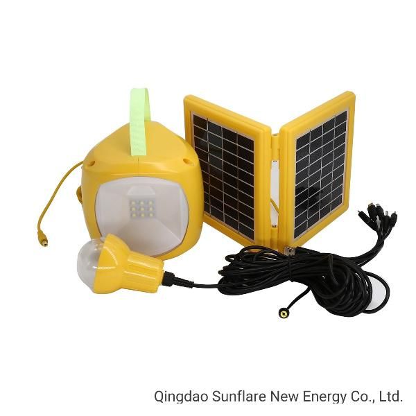Manufacture Supply CE/RoHS Certificate LED Solar Lamp Solar Lantern Solar Light with 1PC LED Bulb/USB for Charge Mobile Phone/Reading Light