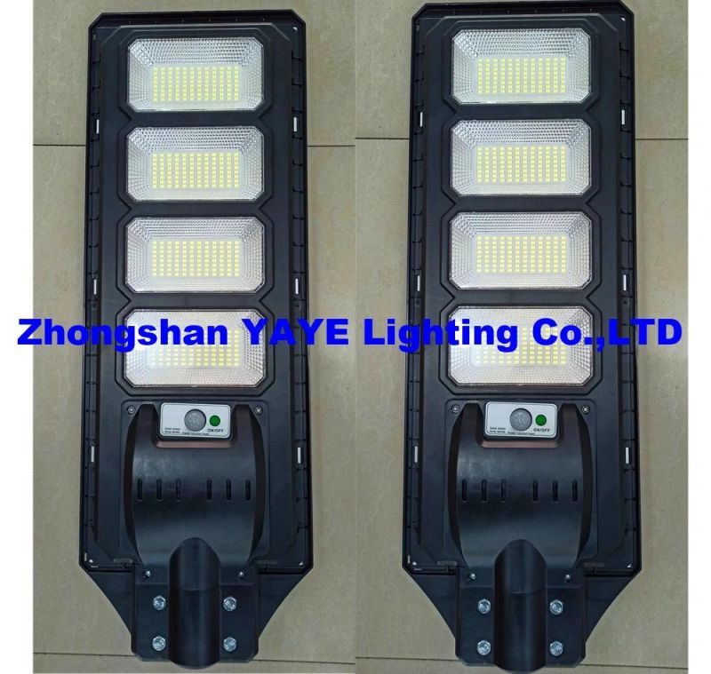 Yaye 2022 Hottest Sell 150watt All in One Solar LED Street Road Wall Garden Light with Remote Controller/Radar Sensor 500PCS Stock Each Watt