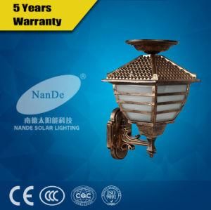 Ce, RoHS, CQC IP65 Outdoor Solar LED Wall Light