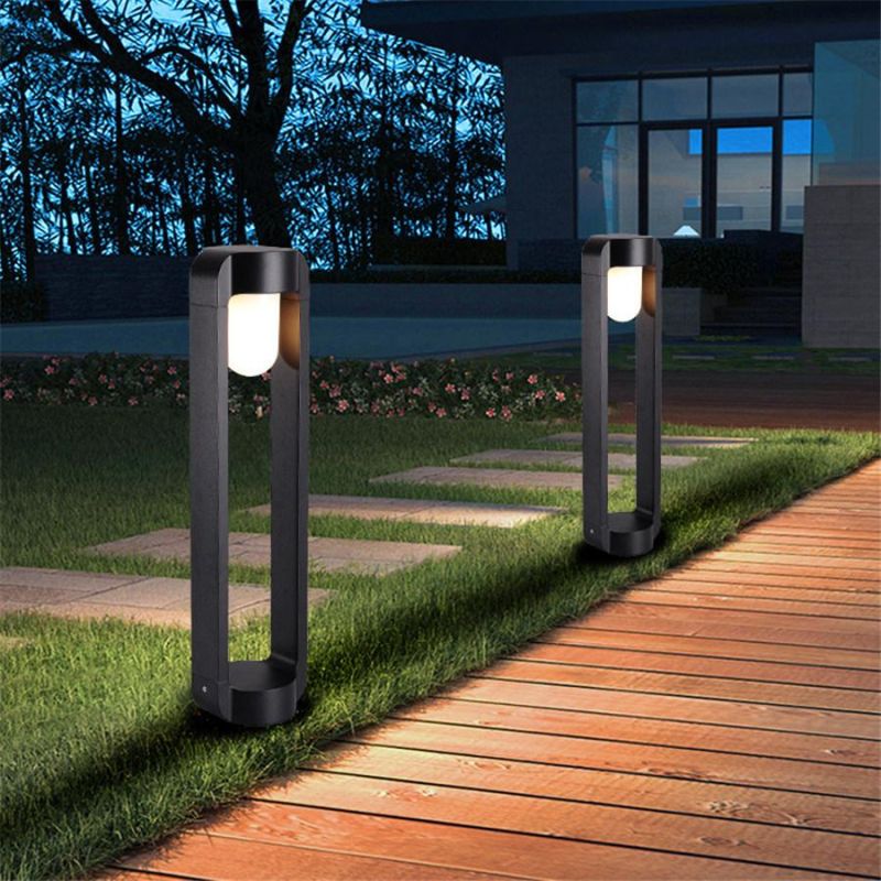 Waterproof Lawn Lamp Aluminum Modern Garden Landscape Pillar Light