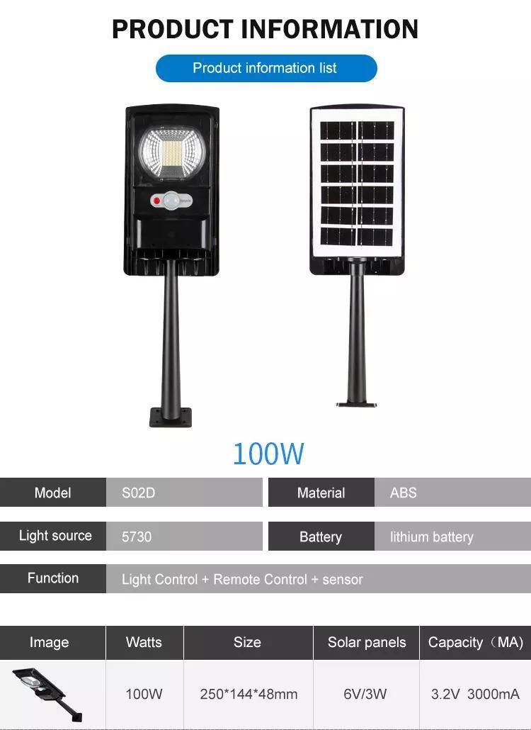 Motion Sensor Integrated All in One LED Solar Street Light
