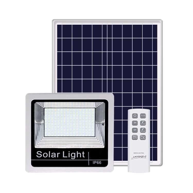 Outdoor Waterproof Motion Sensor Solar Power LED Flood Light with Cold White