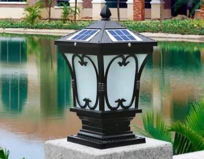 Stainless Steel Outdoor Waterproof Powered LED Garden Solar Lamp
