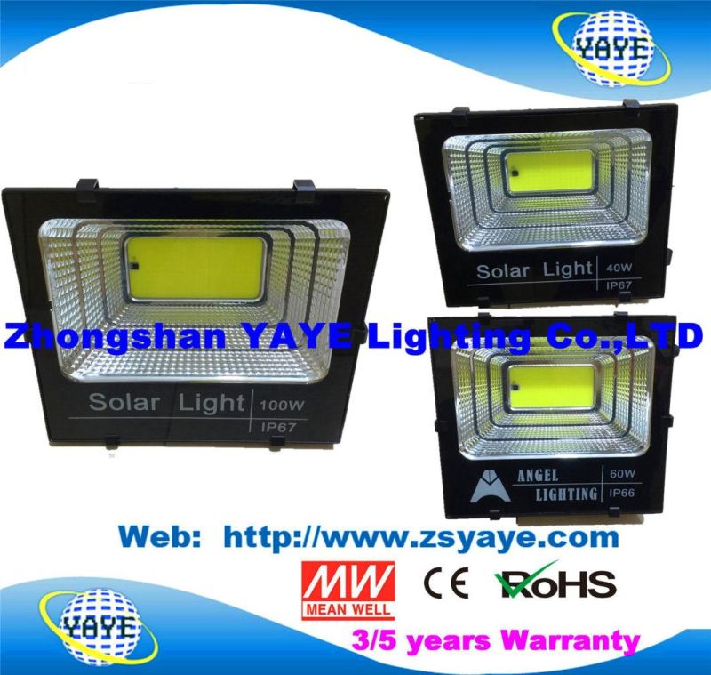 Yaye 2021 Hot Sell Outdoor IP67 COB 40W Solar LED Flood Light / 40W Solar LED Flood Lighting with 2/3 Years Warranty