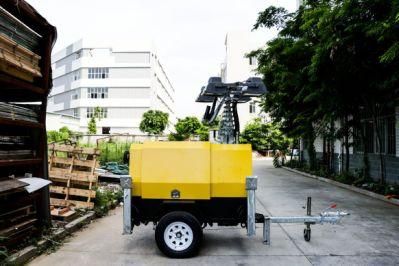 Hydraulic Mast Mobile Light Tower with Yanmar and Kubota Power for Emergency