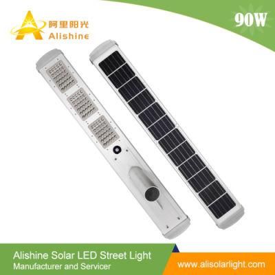 IP65 Long Life 90W Solar Street Lamp with LED Lighting