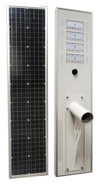80W 9600lm Outdoor Energy Saving Lamp Integrated LED Solar Power Street /Road Light with Mono Panel